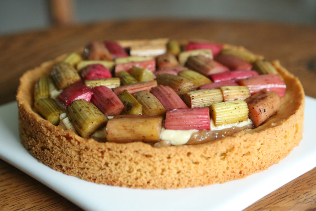 tarte rhubarbe vanille