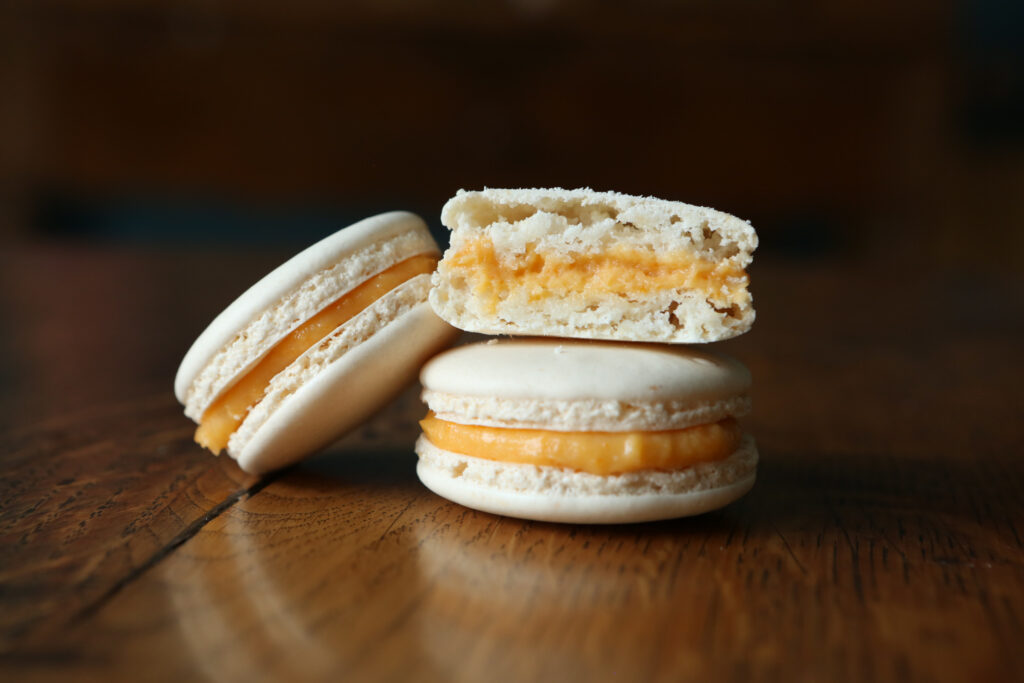 découpe macaron abricot